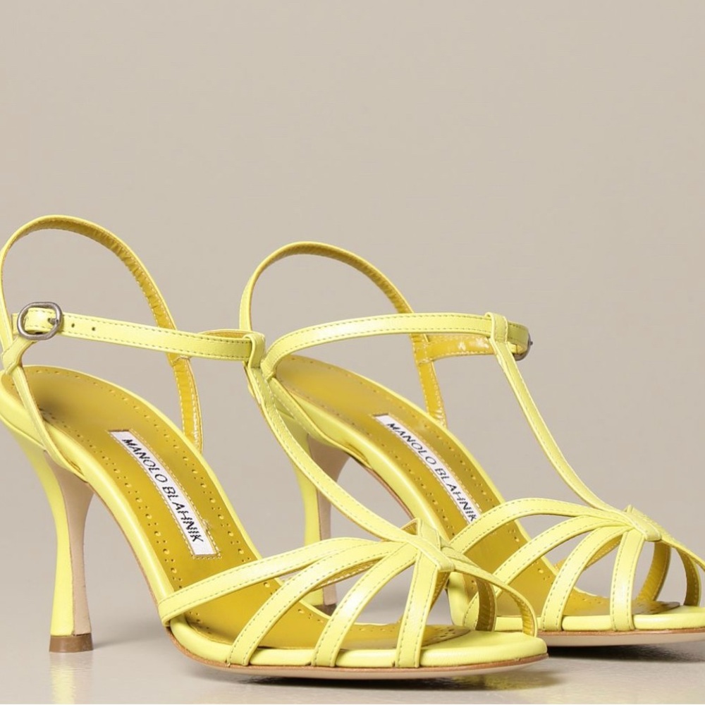 Manila Blahnik Marana Pump Yellow 41